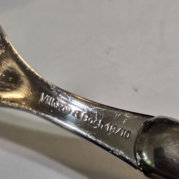 48pc Villeroy & Boch Stainless Flatware Periwinkle Blue Resin Handle forks spoon - Picture 7 of 11